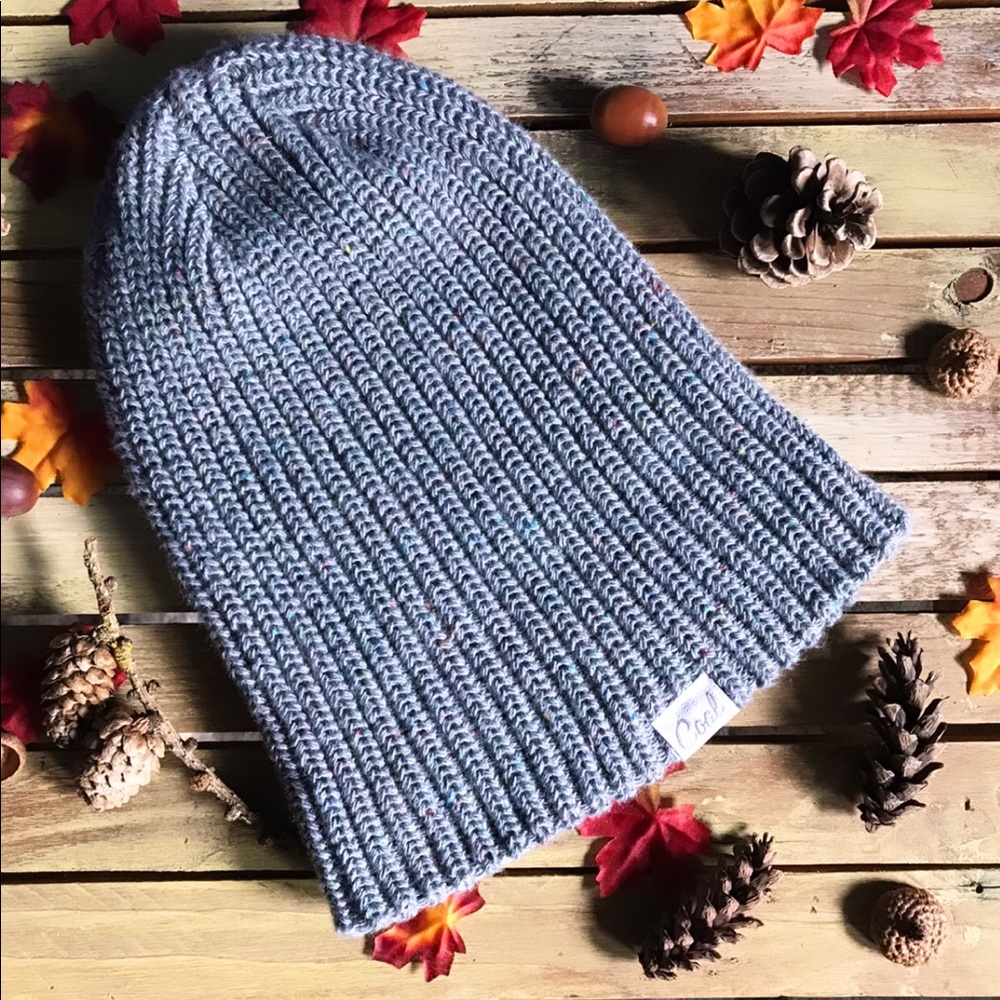 Coal Speckled Grey Knit Beanie